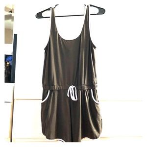 Olive Jersey Material Romper